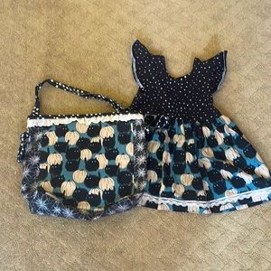 Boutique Halloween top AND bag